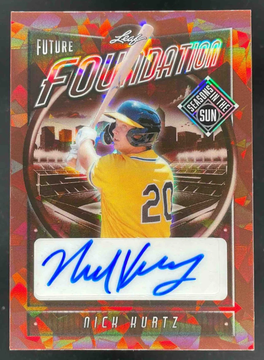 2025 Leaf Seasons The Sun Future Foundation Crystal Bronze Nick Kurtz Auto /35