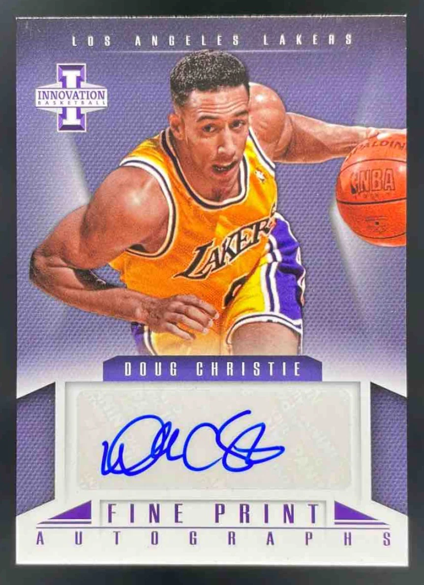 2012-13 Panini Innovation Fine Print Autographs #34 Doug Christie Auto
