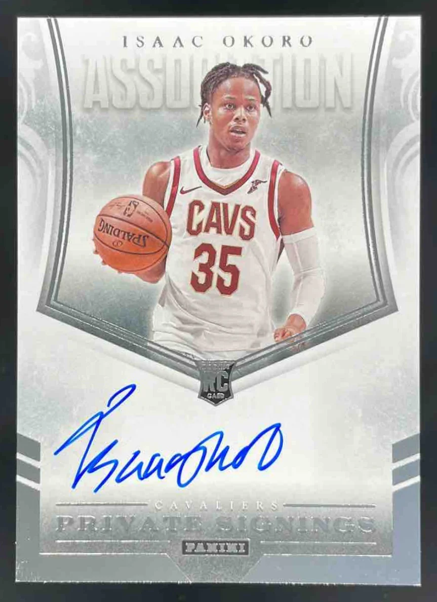 2021 Panini Private Signings Rookie Autograph Isaac Okoro RC Auto