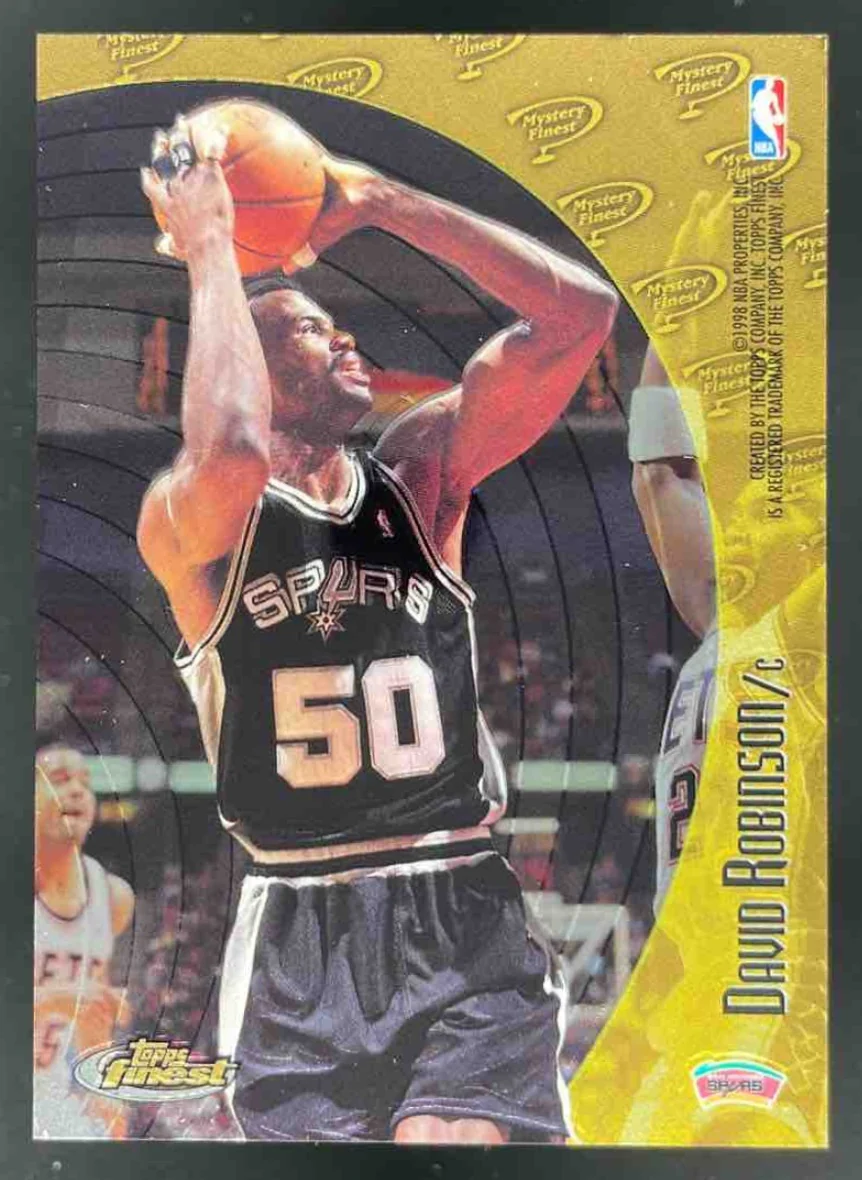 1998-99 Topps Finest Mystery Finest #M4 David Robinson Tim Duncan