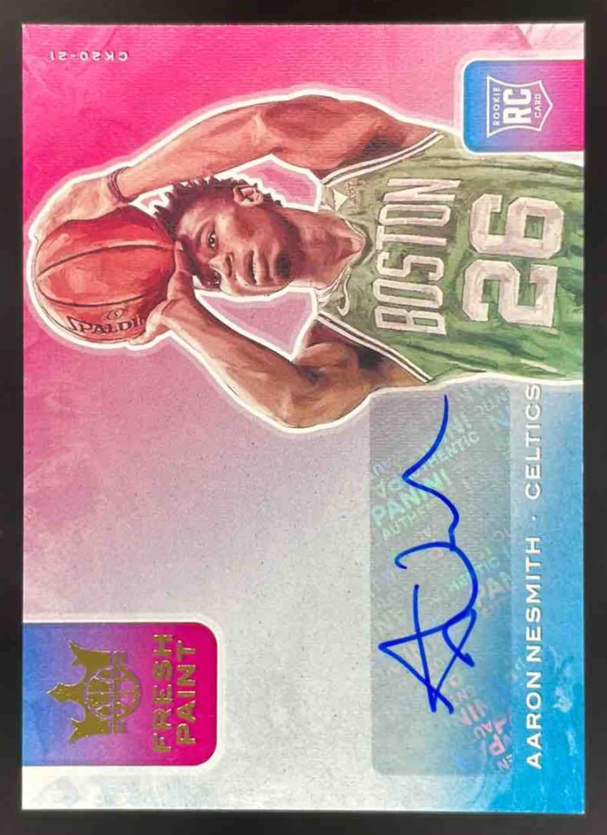 2020-21 Panini Court Kings Fresh Paint #FP-AAN Aaron Nesmith RC Auto /149