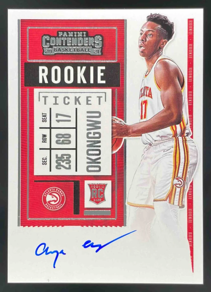 2020-21 Panini Contenders #107b Onyeka Okongwu RC Auto
