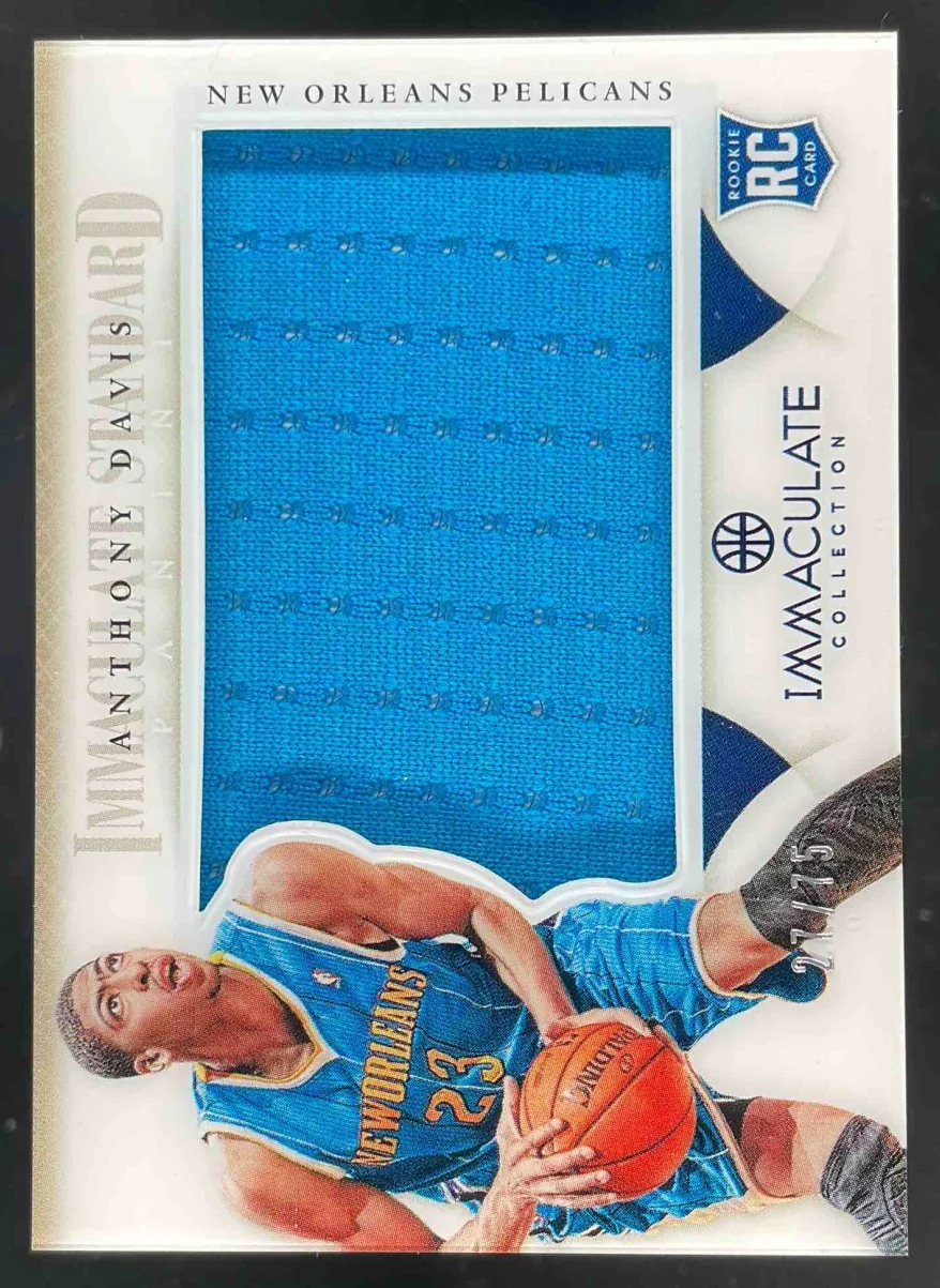 2012-13 Immaculate Collection Immaculate Standard #IS-AB Anthony Davis RC /75