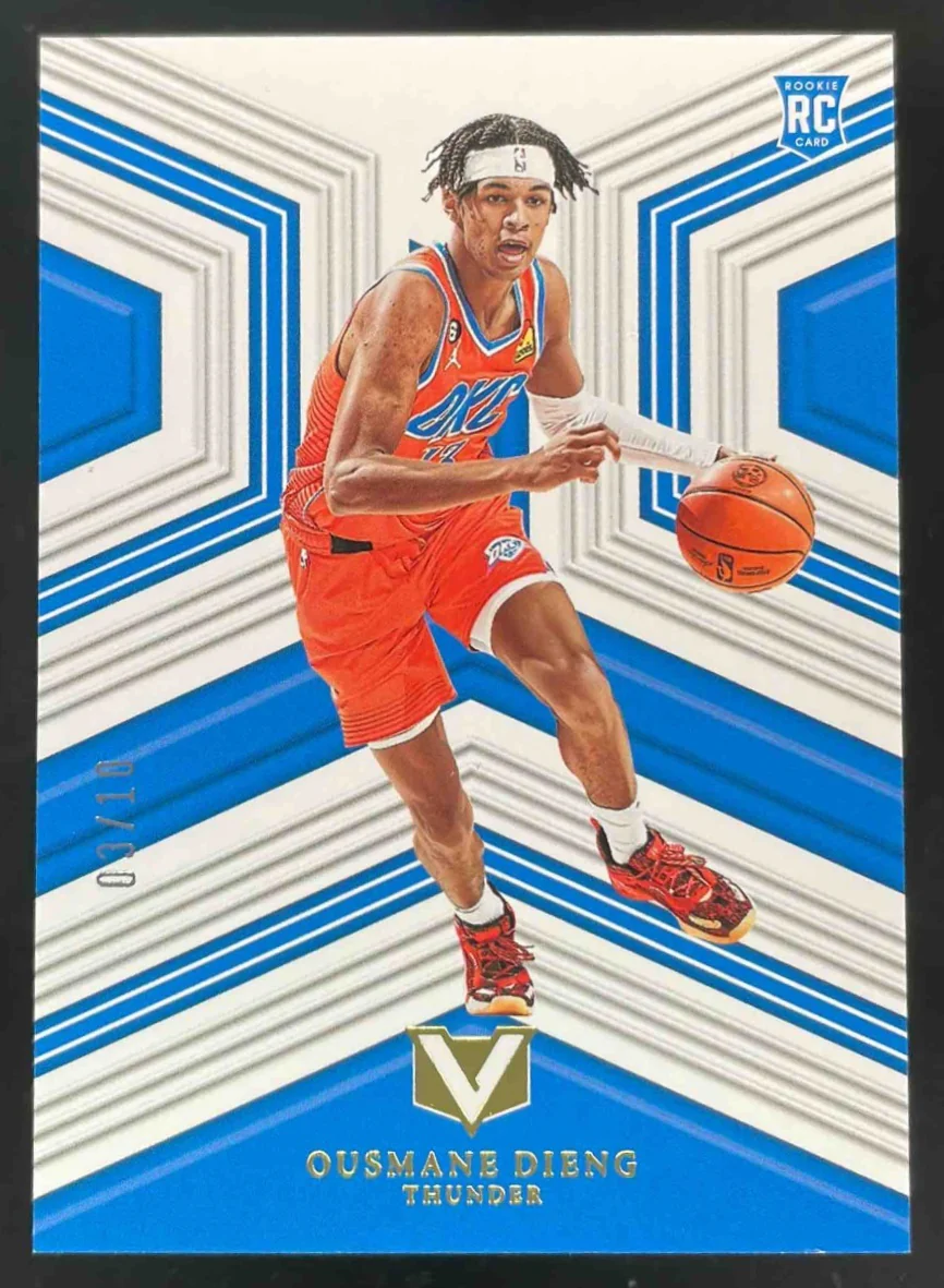 2022 Panini Chronicles Vertex Gold #184 Ousmane Dieng RC /10