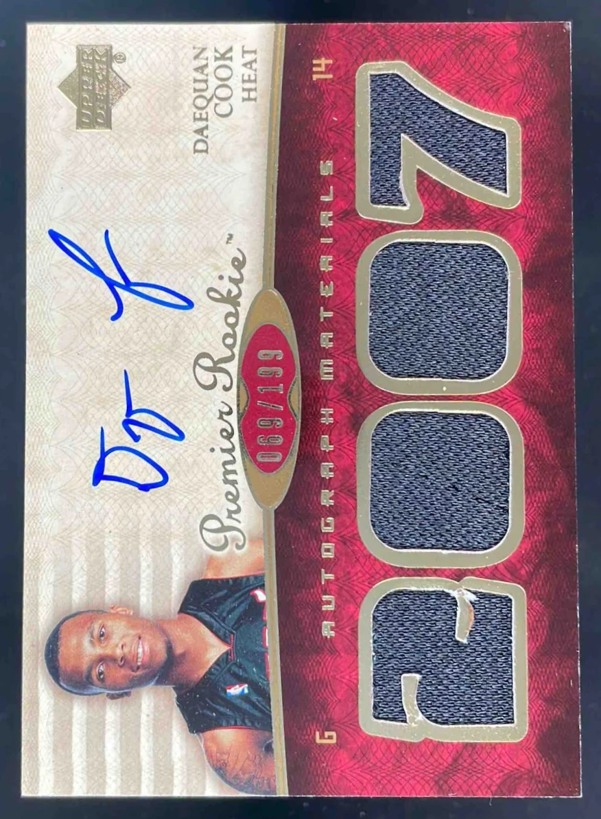 2007-08 Upper Deck Premier #115 Daequan Cook RC Auto /199