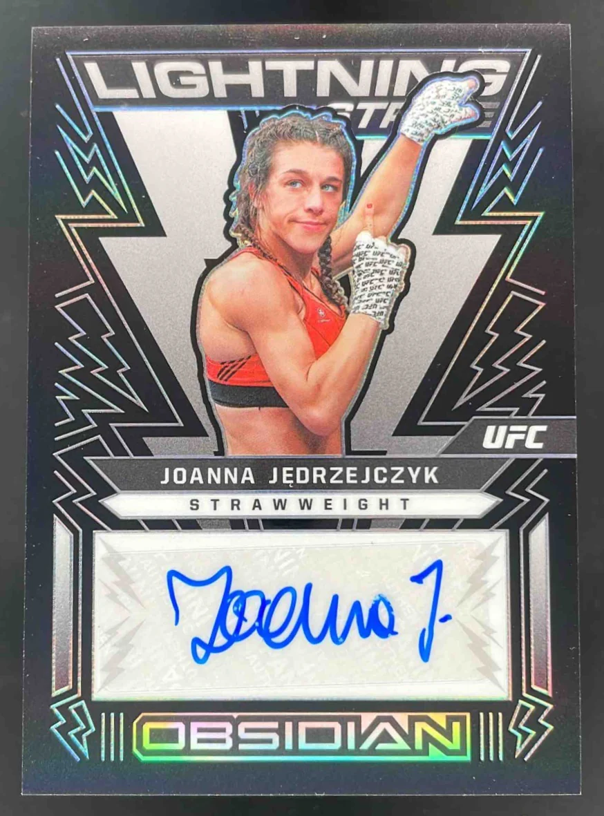 2023 Chronicles UFC Obsidian Lightning Strike #OL-JJZ Joanna Jedrzejczyk Auto
