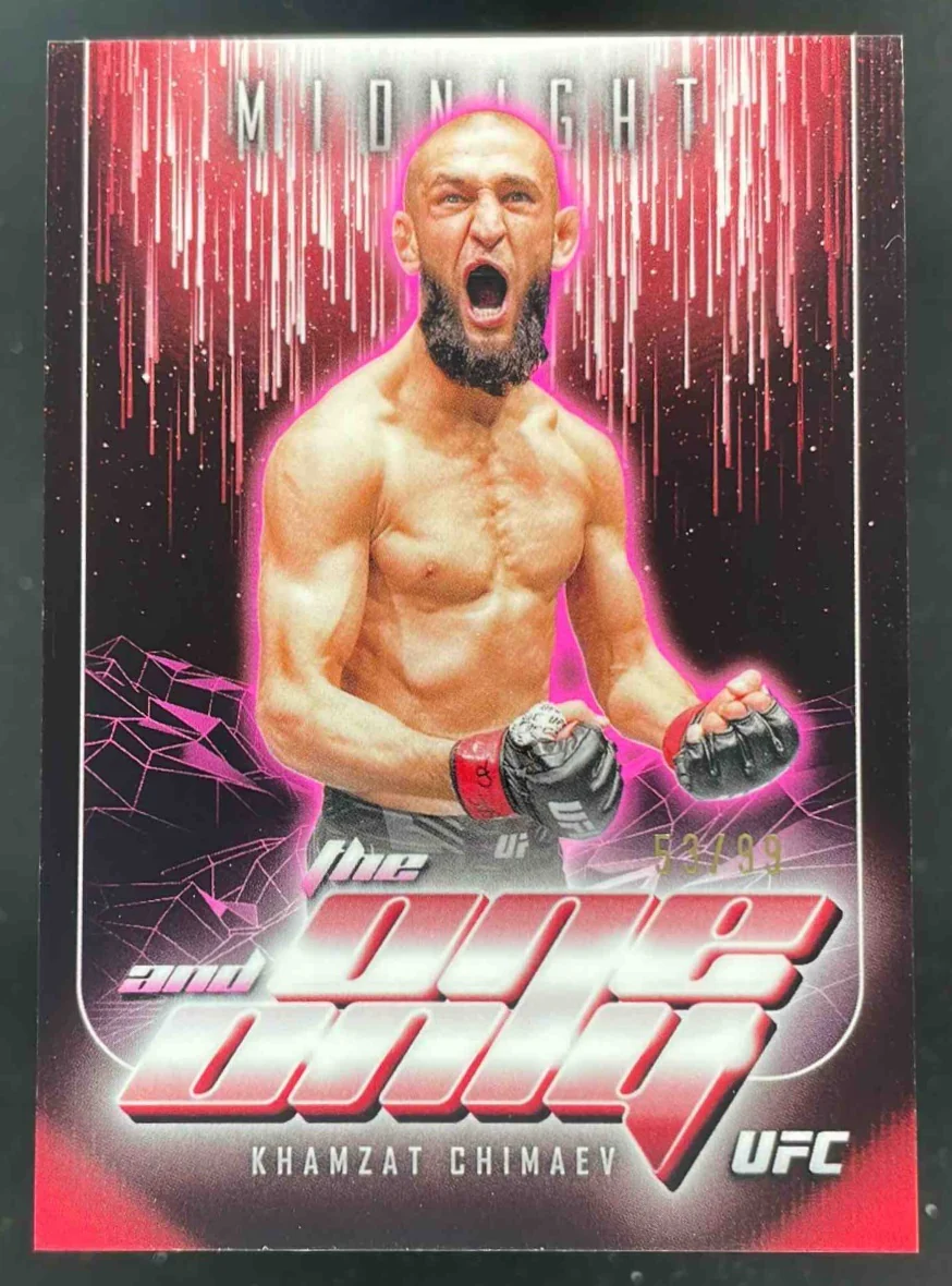 2024 Topps Midnight UFC The One and Only Twilight #TO-1 Khamzat Chimaev /99