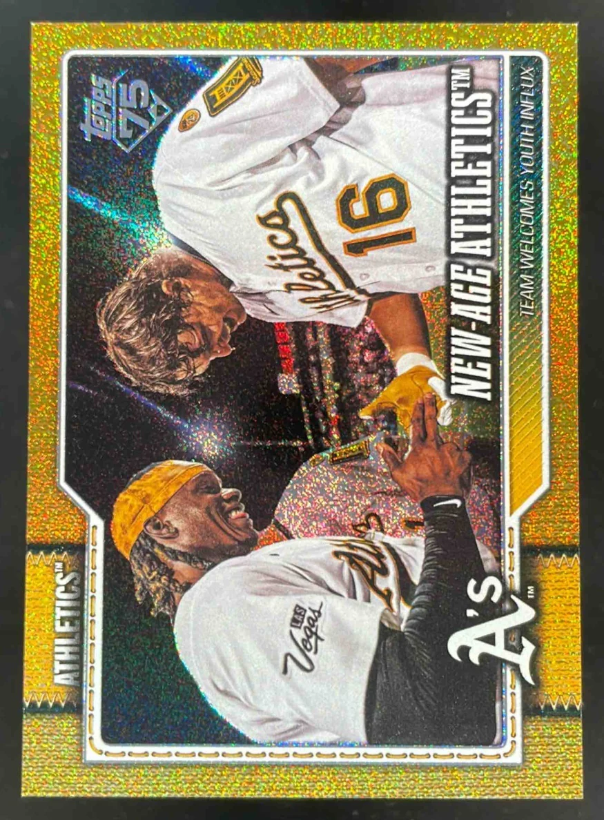 2026 Topps Gold Sandglitter #122 New-Age Athletics /50