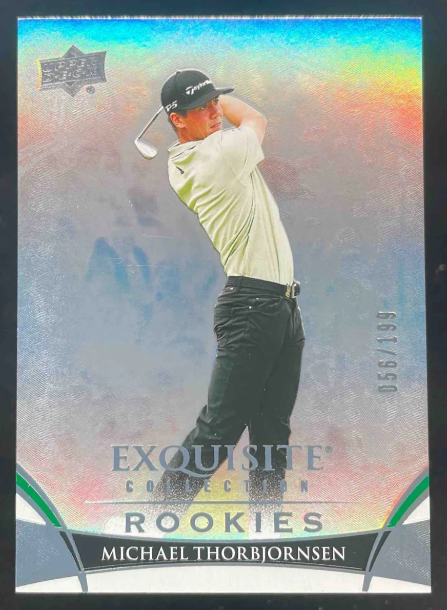 Upper Deck Portfolio Golf Exquisite Collection Michael Thorbjornsen RC /199