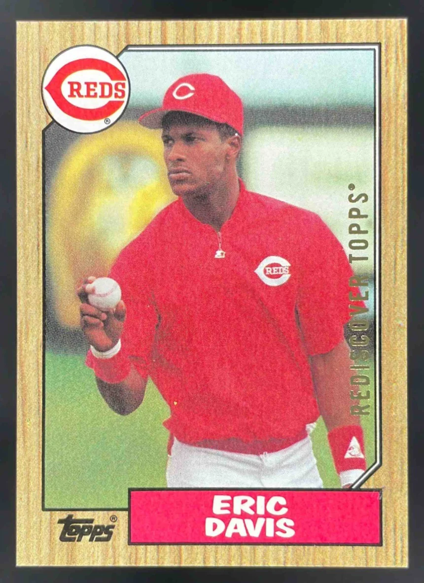 1987 Topps #412 Eric Davis Rediscover Topps