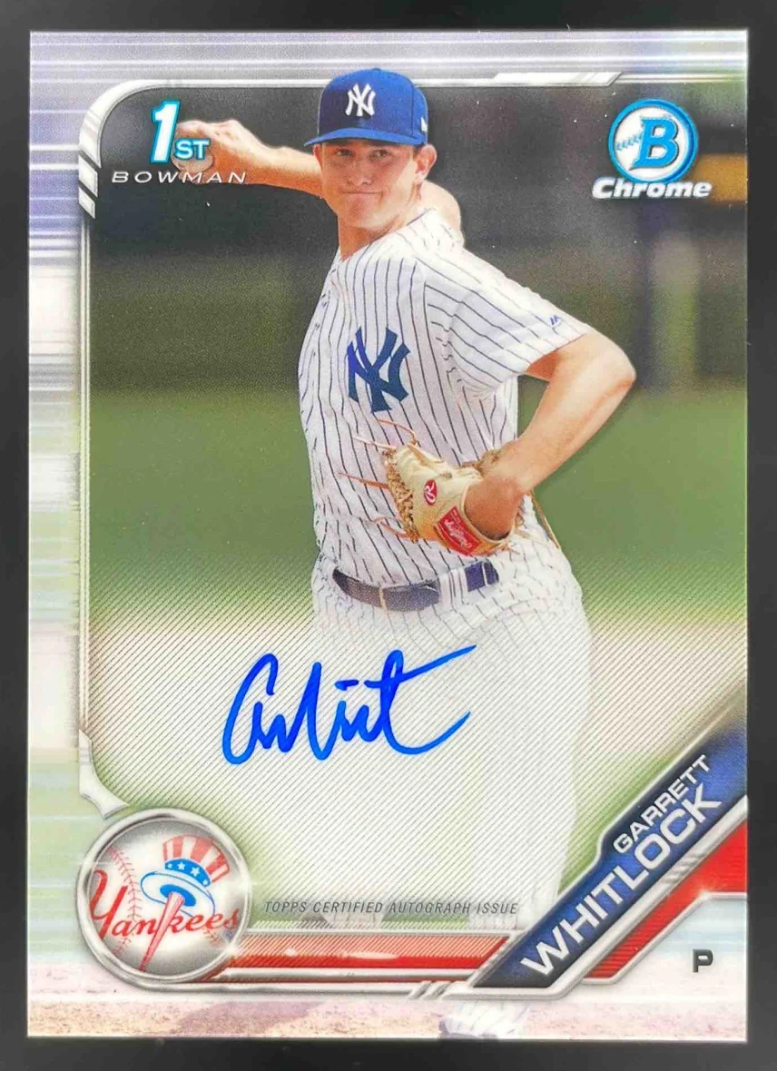 2019 Bowman Chrome Prospects Autographs #CPA-GW Garrett Whitlock RC Auto