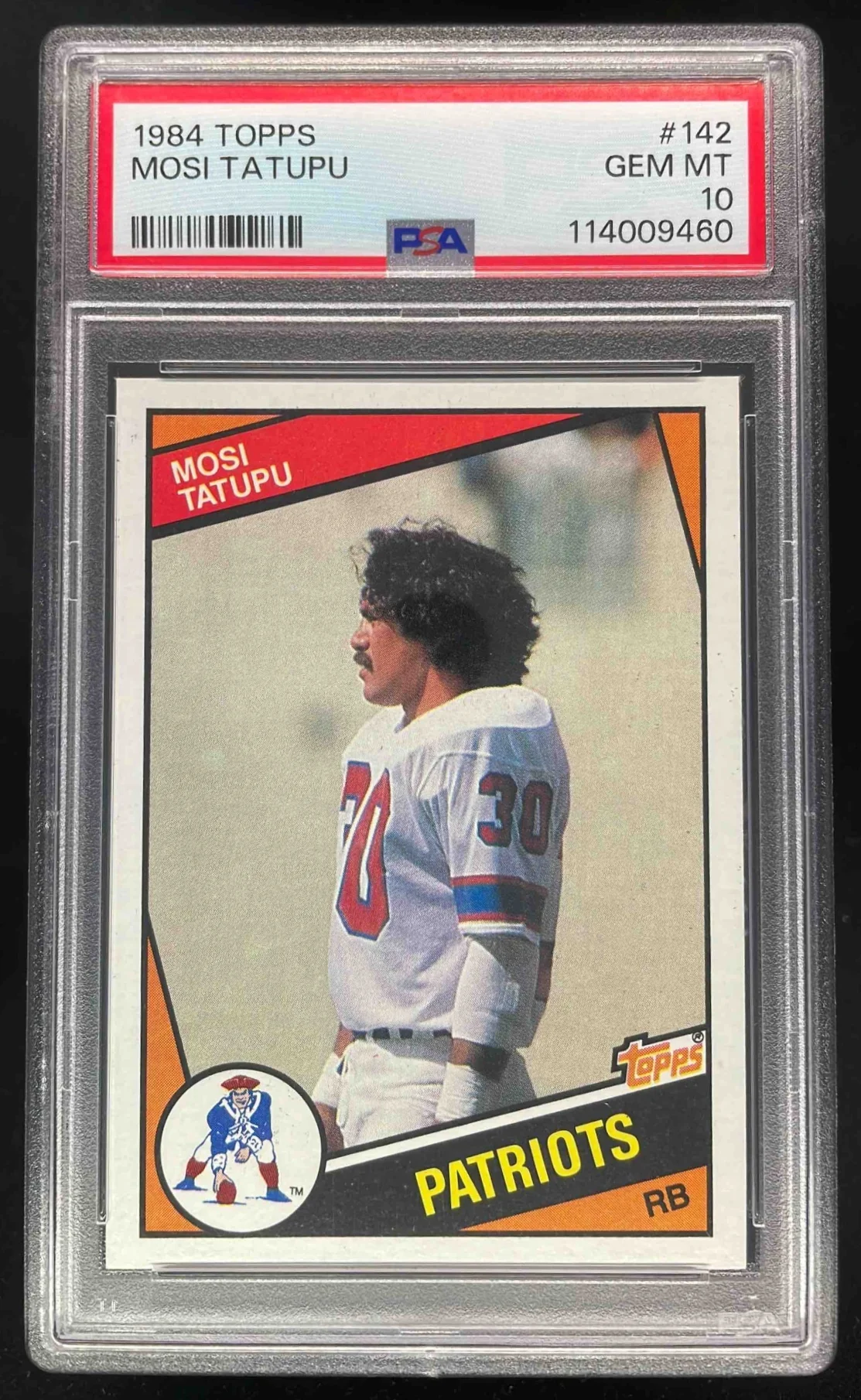 1984 Topps #142 Mosi Tatupu RC PSA 10