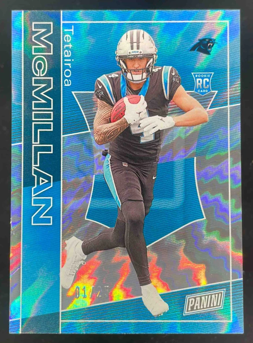 2025 Panini NSCC Silver Packs Rookies Lightning Spokes Tetairoa McMillan RC /25