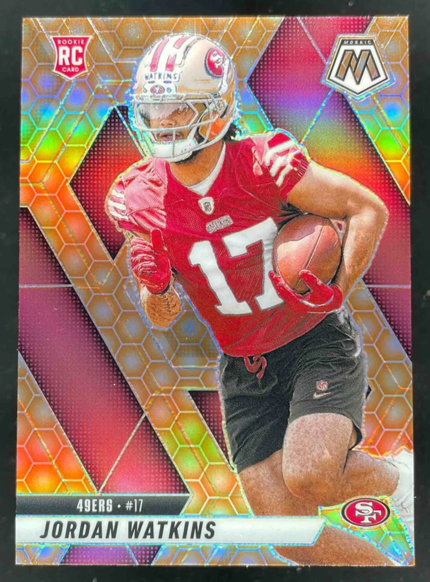 2025 Panini Mosaic Rookies Honeycomb Prizm #359 Jordan Watkins RC