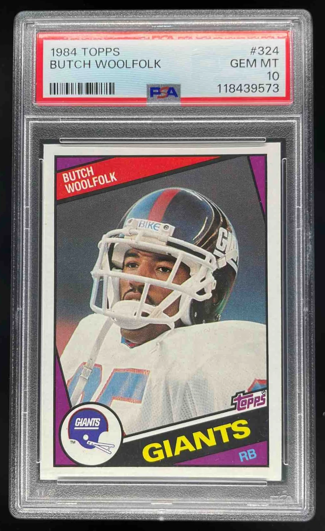 1984 Topps #324 Butch Woolfolk PSA 10