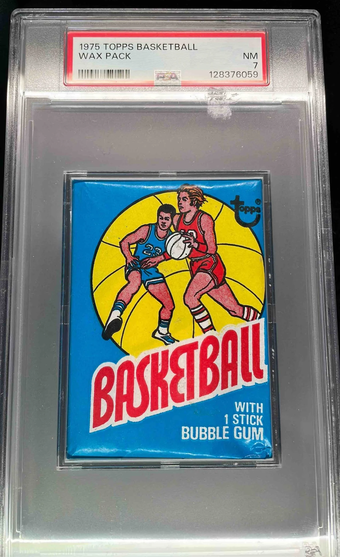 1975 Topps Basketball Wax Pack PSA 7