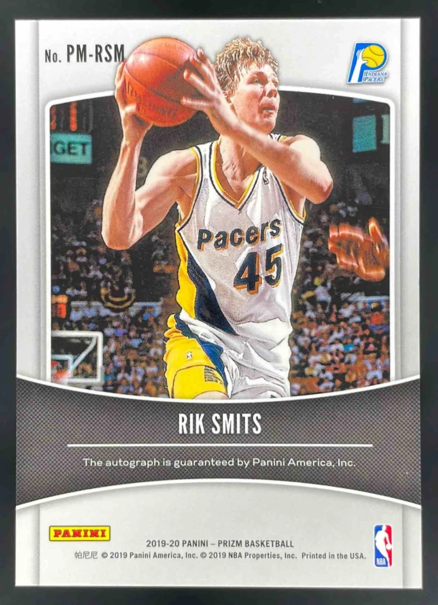 2019-20 Panini Prizm Penmanship #PM-RSM Rik Smits Autograph Auto - Image 2