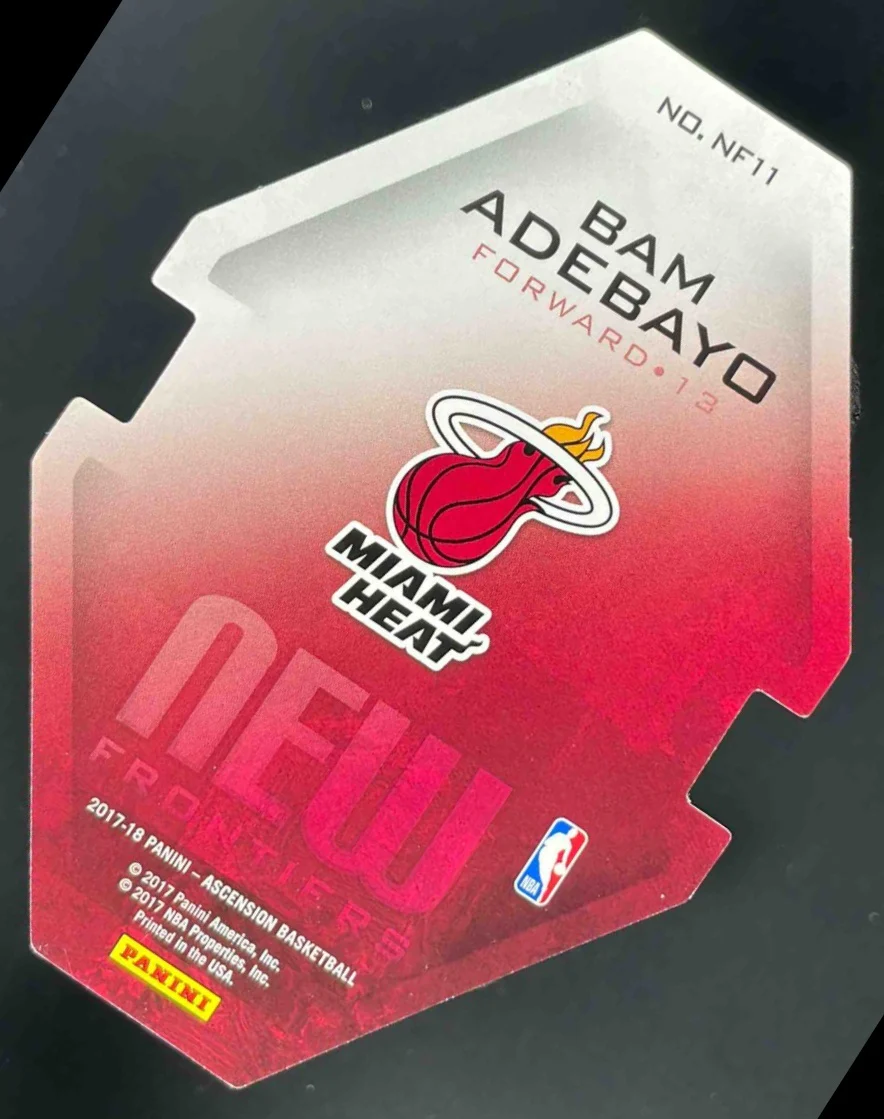 2017-18 Panini Ascension New Frontiers Die Cuts #NF11 Bam Adebayo RC - Image 2