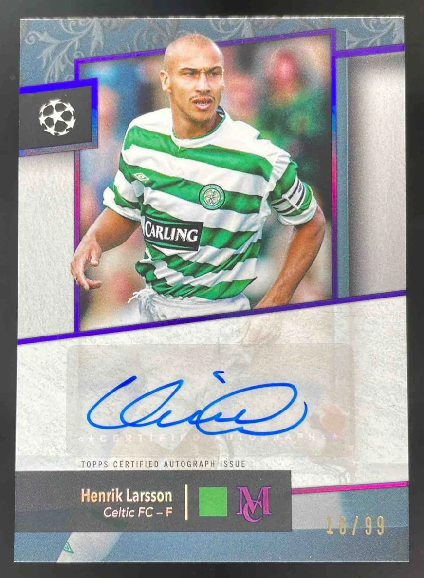 2024-25 Museum Collection Archival Amethyst #AA-HL Henrik Larsson Auto /99