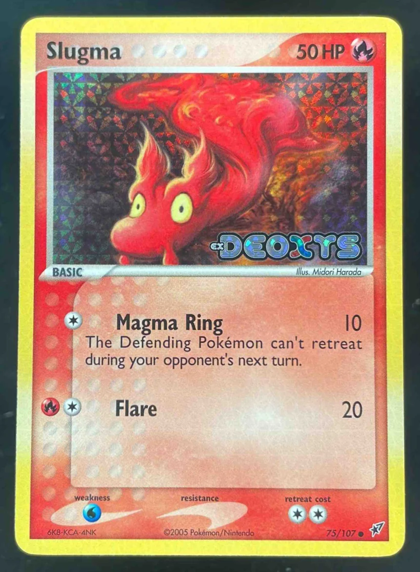 2005 Pokemon EX Deoxys Reverse Holos #75/107 Slugma