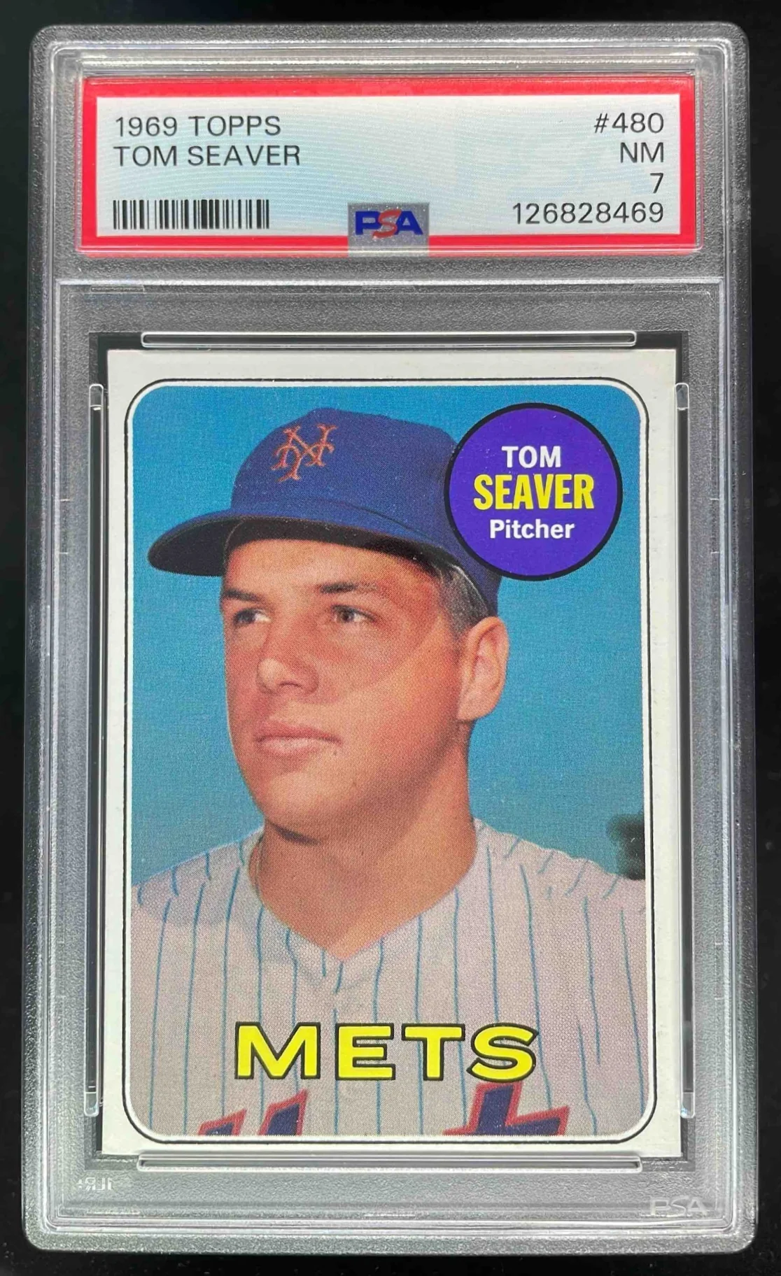 1969 Topps #480 Tom Seaver PSA 7