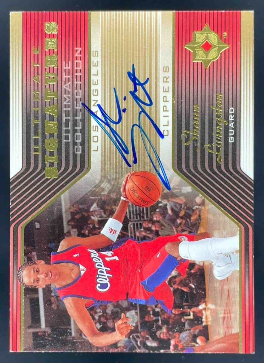 2004 Upper Deck Ultimate Collection Signatures #US-SL Shaun Livingston RC Auto