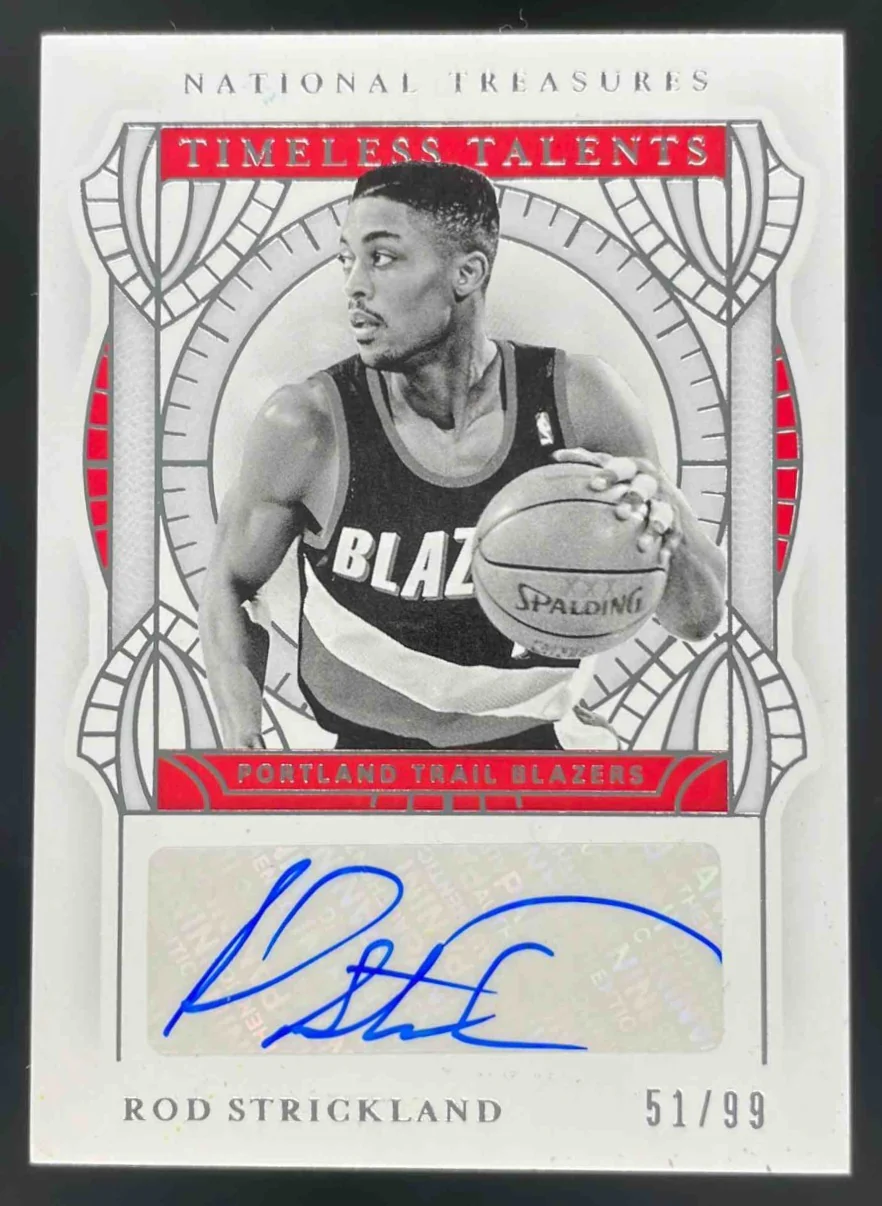 2020 Panini National Treasures Timeless Talents #TT-RSL Rod Strickland Auto /99