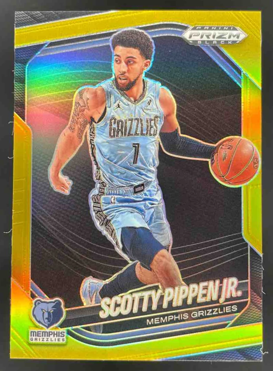 2024-25 Panini Prizm Black Gold Prizms #221 Scotty Pippen Jr./10