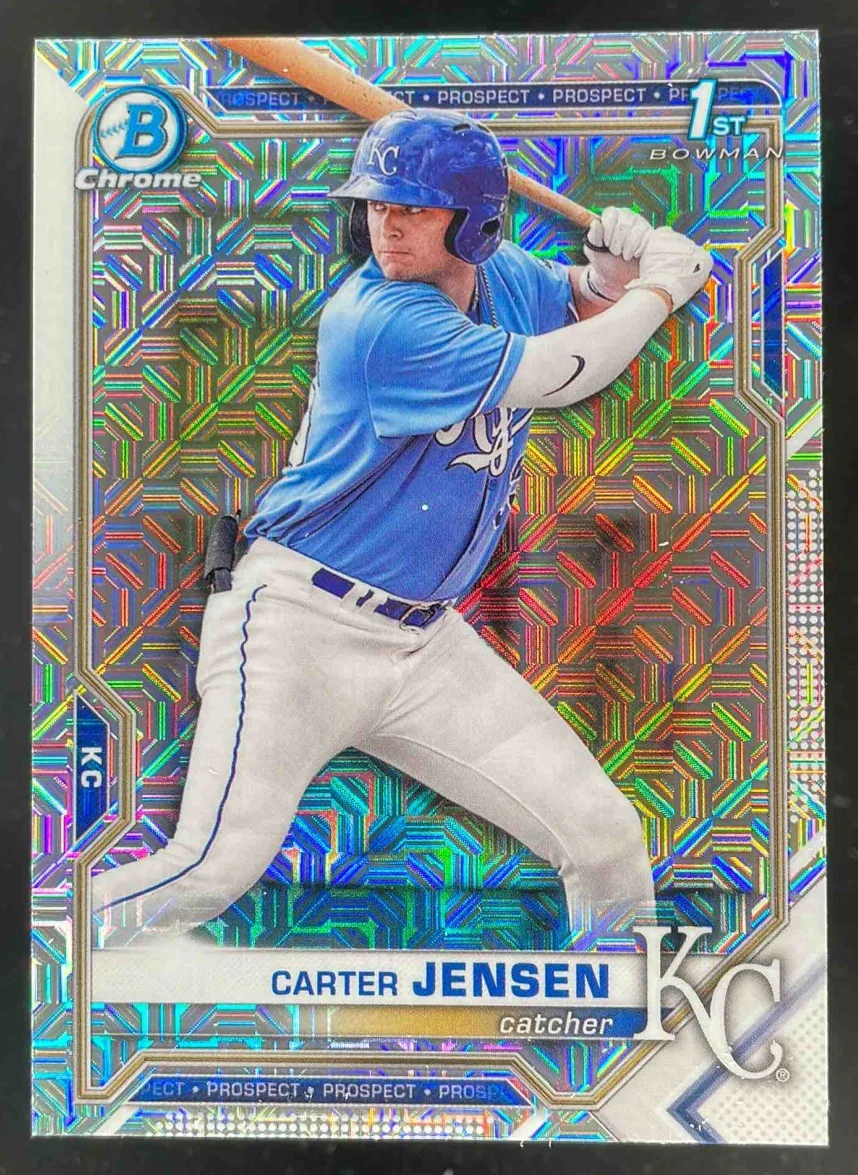 2021 Bowman Chrome Draft Mega Box #BDC106 Carter Jensen RC Rookie