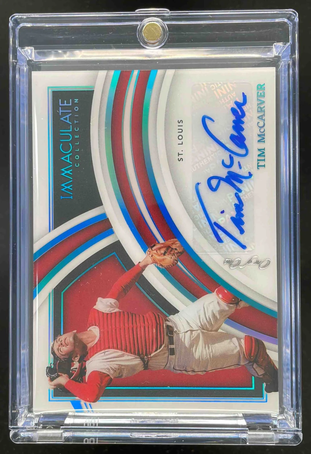 2022 Immaculate Collection Clearly Immaculate Auto Platinum Tim McCarver 1/1