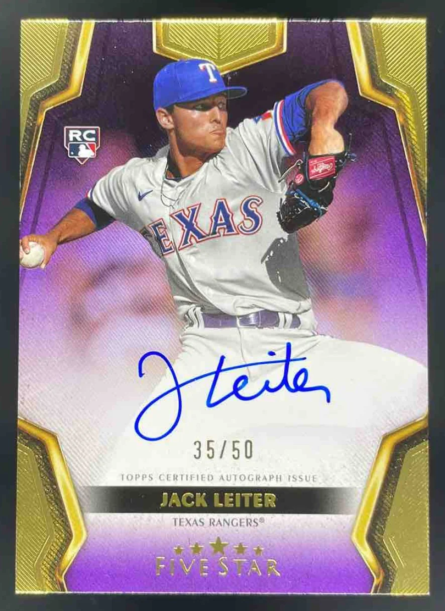2024 Topps Five Star Purple #FSA-JL Jordan Lawlar RC Auto /50