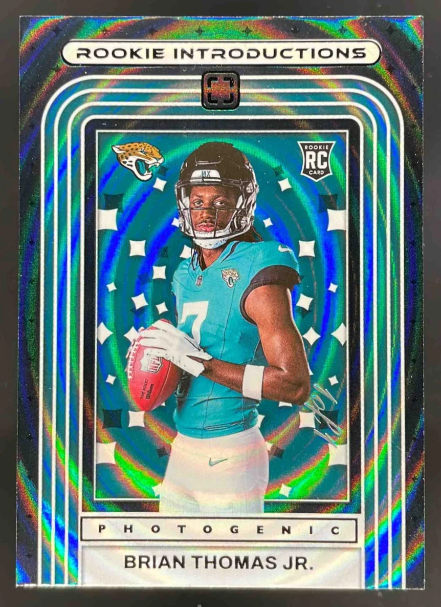 2024 Panini Photogenic Rookie Introductions Black #13 Brian Thomas Jr. RC 1/1