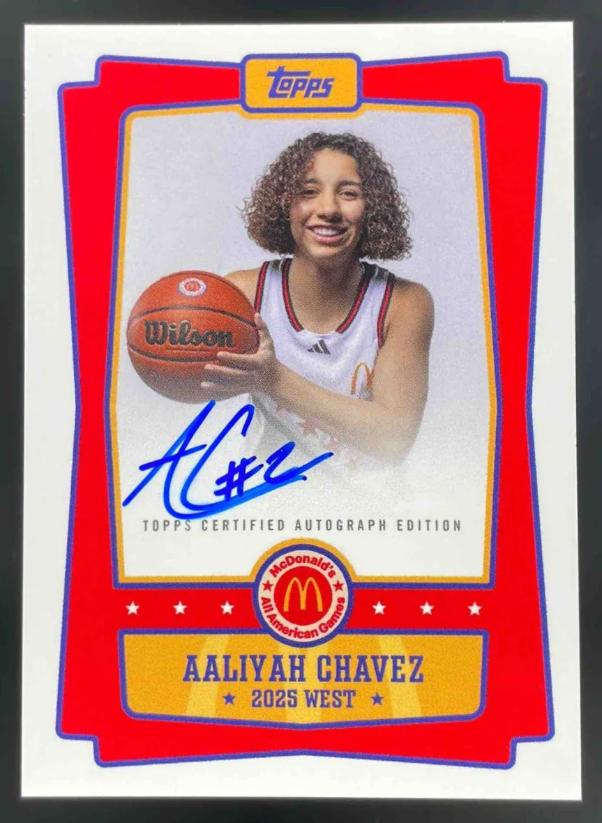 2025 Topps Chrome McDonald's All-American Event #EA-ACH Aaliyah Chavez Auto