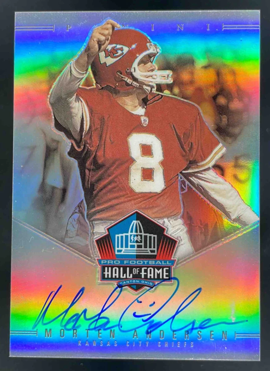 2023 Panini Hall of Fame Autograph #MA Morten Andersen Auto /50