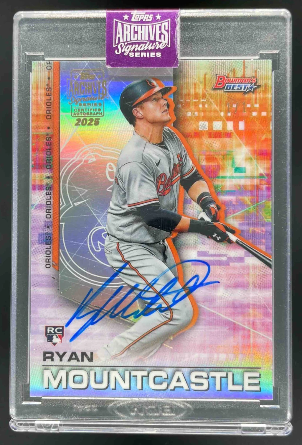 2025 Topps Archives Signature Series Autograph Ryan Mountcastle Auto 1/1