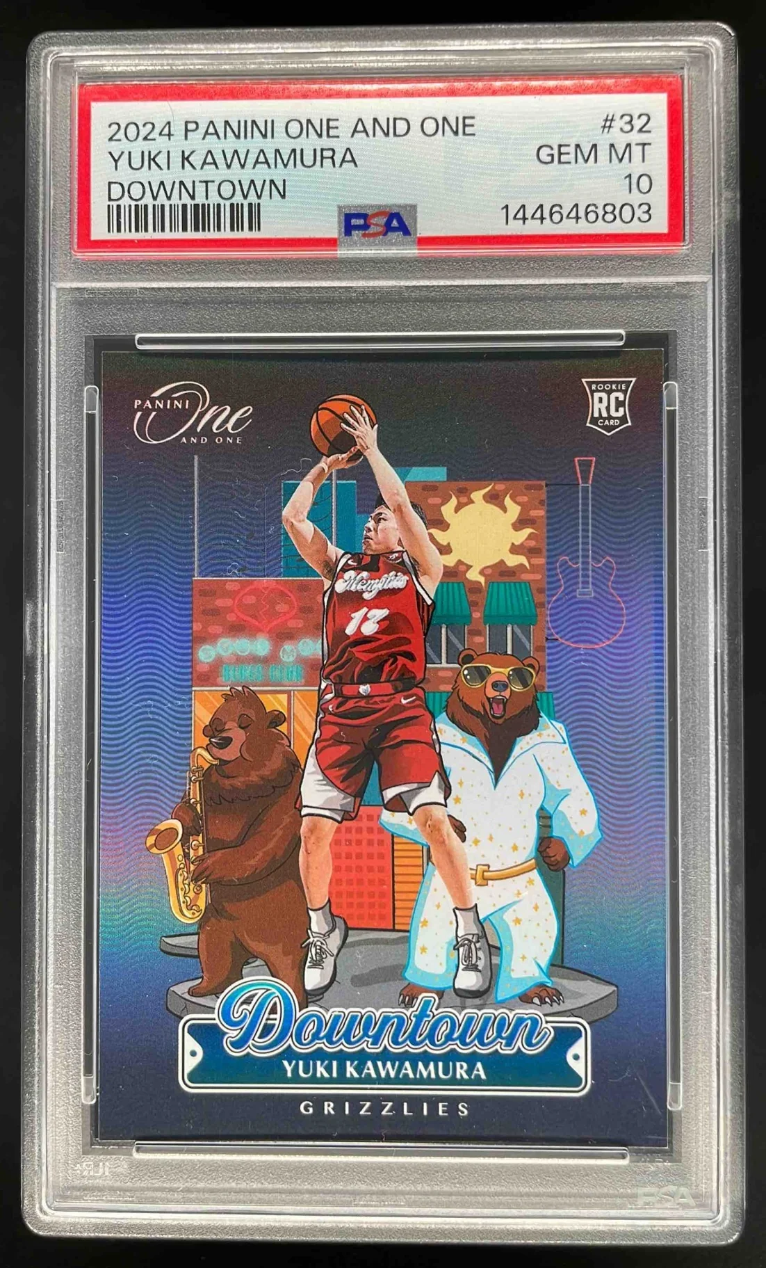 2024-25 Panini One and One Downtown #32 Yuki Kawamura PSA 10