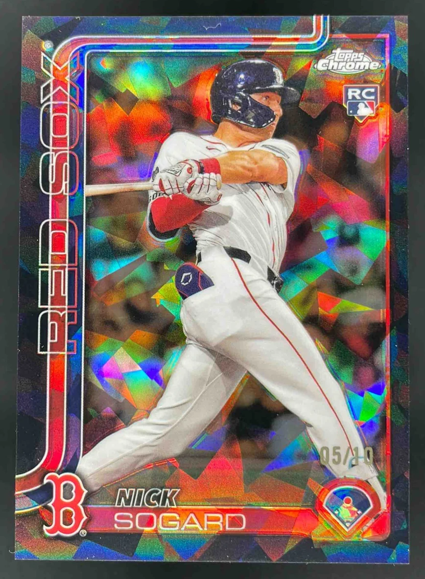 2025 Topps Chrome Sapphire Black Refractor #123 Nick Sogard RC /10