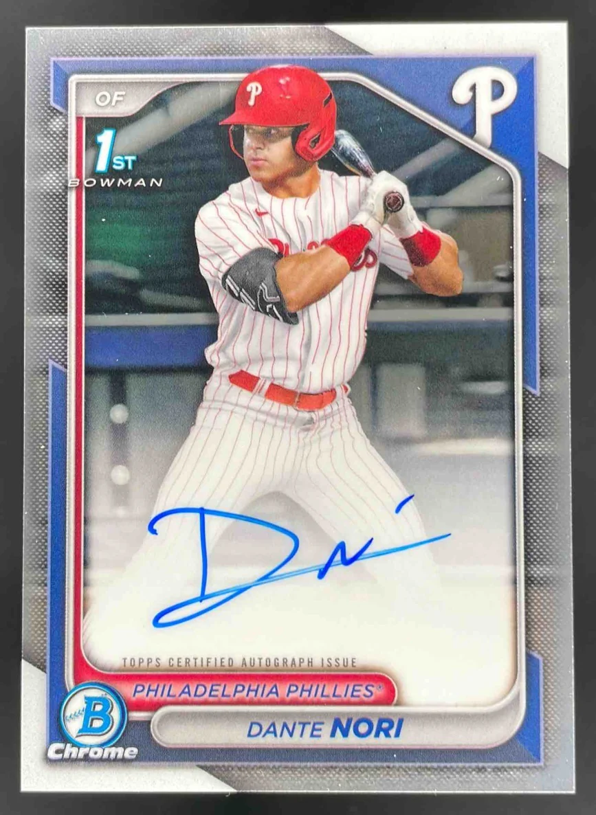 2024 Bowman Draft Chrome Prospect Autographs #CPA-DN Dante Nori RC Auto