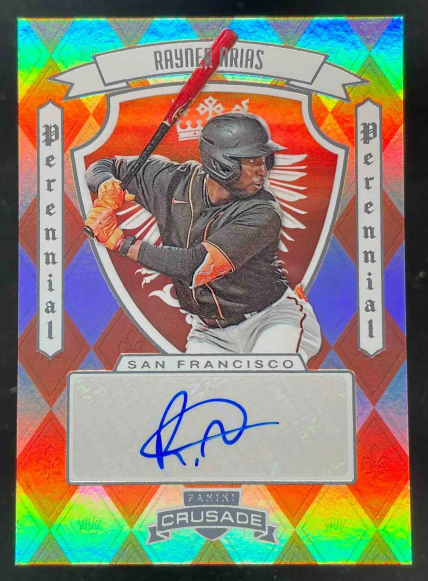 2025 Panini Crusade Perennial Prospect Signatures #PPS- Rayner Arias Auto