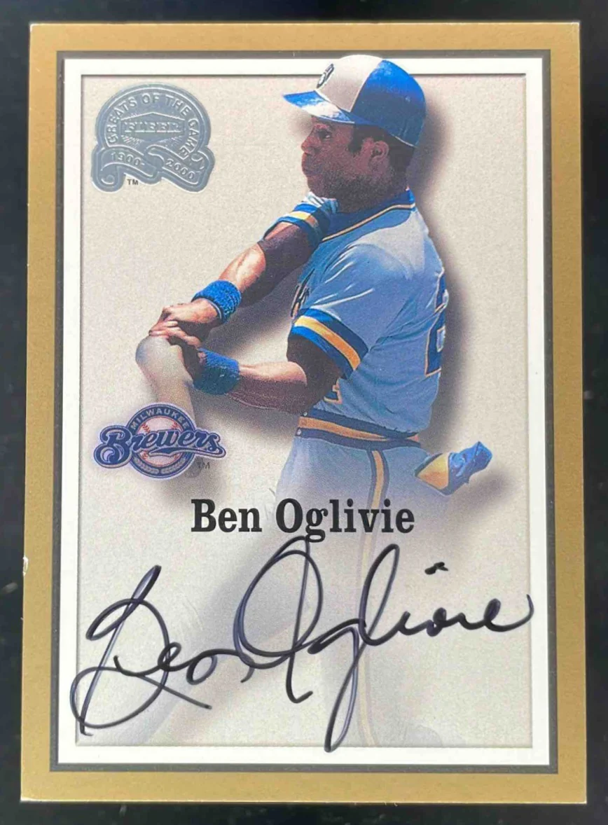 2000 Fleer Greats of the Game Autographs #NNO Ben Oglivie Auto