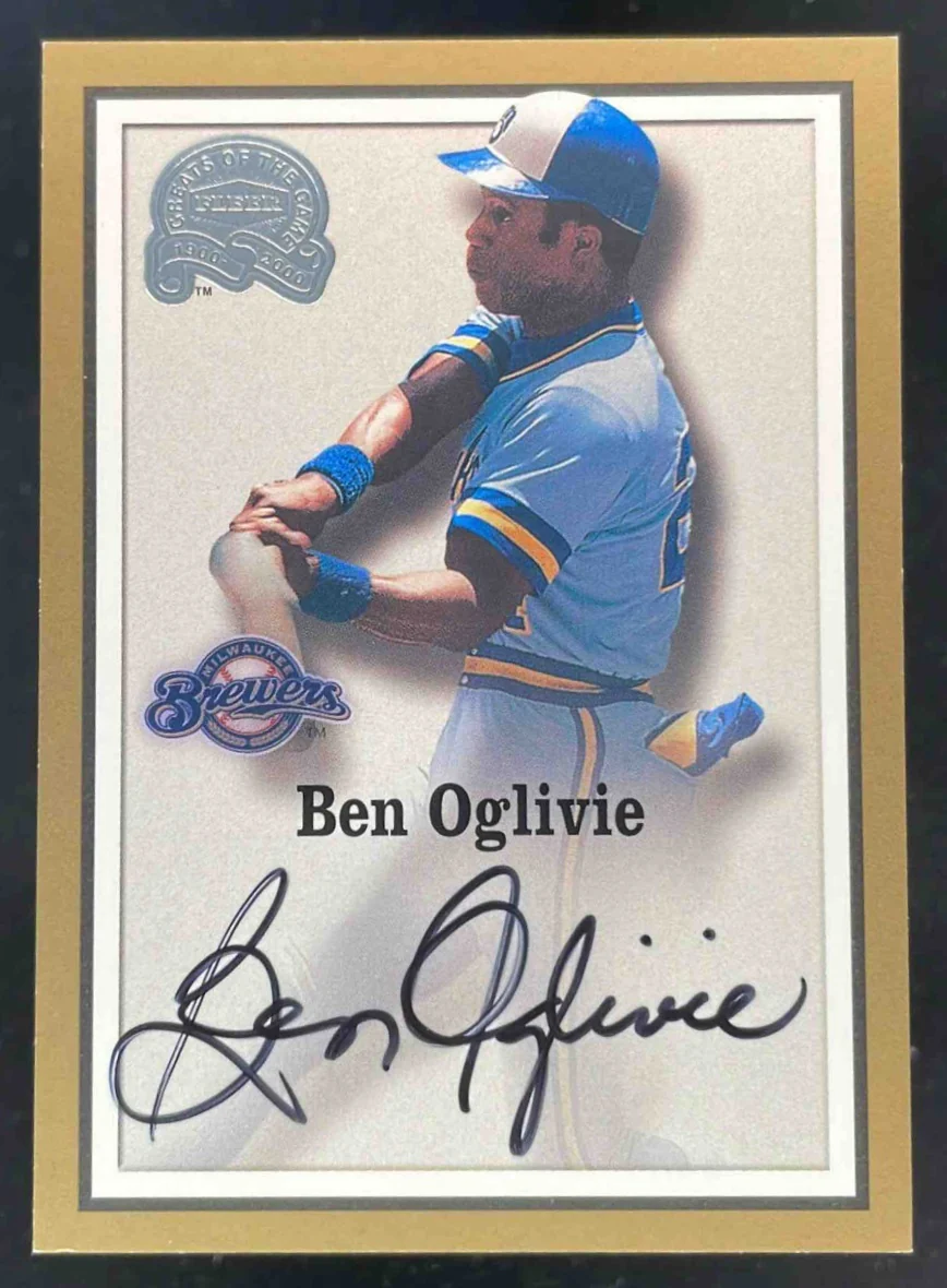2000 Fleer Greats of the Game Autographs #NNO Ben Oglivie Auto