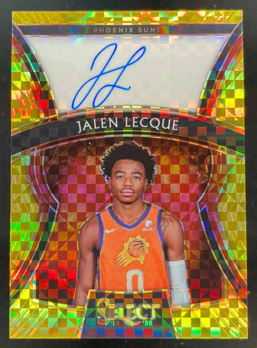 2019-20 Select Rookie Signatures Gold Prizms #RS-JLQ Jalen Lecque RC Auto /10