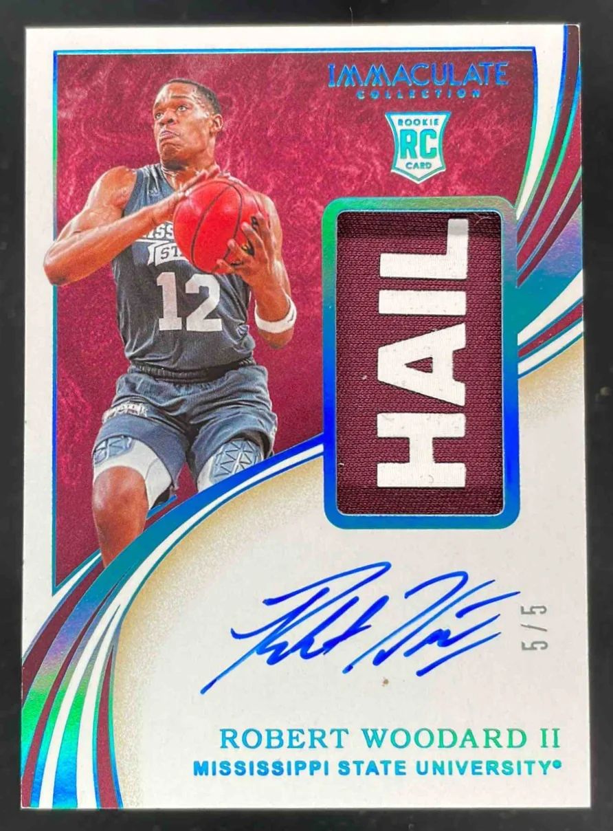 2020 Immaculate Collection Rookie Patch Tags #104 Robert Woodard II RC Auto /5