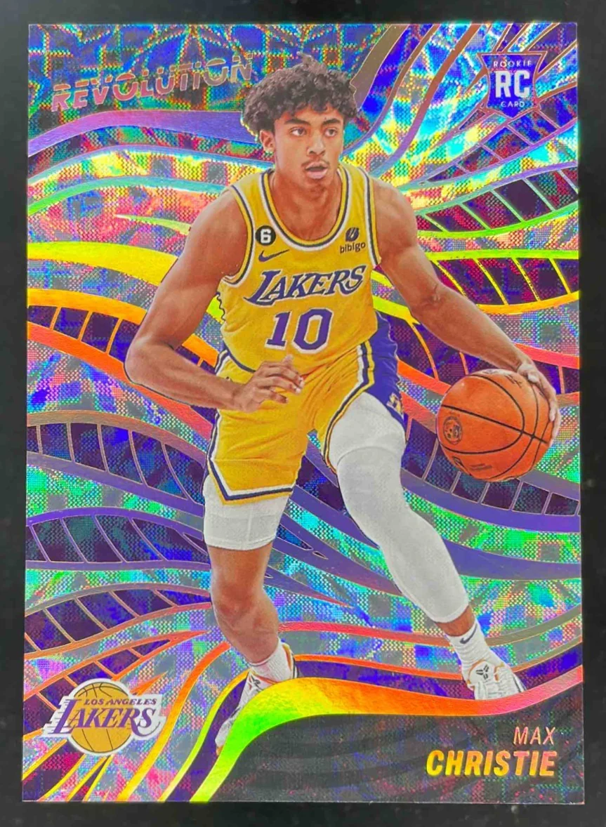 2022-23 Panini Revolution Asia Holo Gold #111 Max Christie RC /10