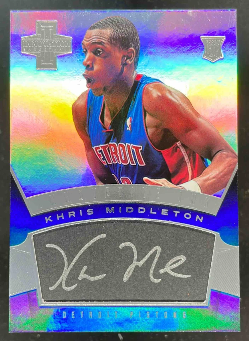 2012-13 Panini Innovation Rookie Innovative Ink #31 Khris Middleton RC Auto