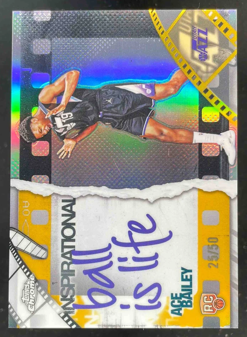 2025-26 Topps Chrome Inspirational Gold Refractor #IP-20 Ace Bailey RC /50