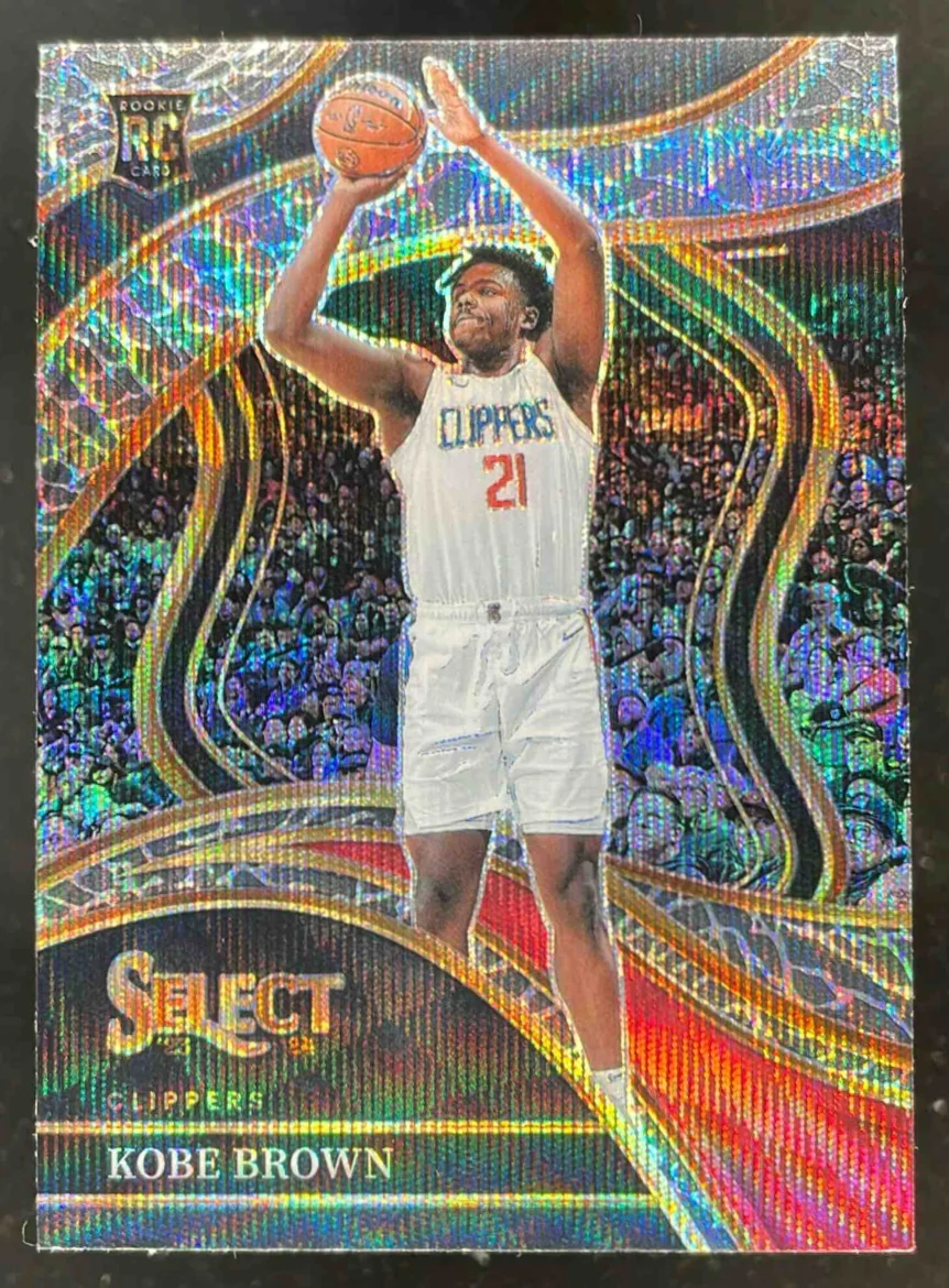 2023-24 Panini Select Elephant Prizm SSP #275 Kobe Brown RC Courtside
