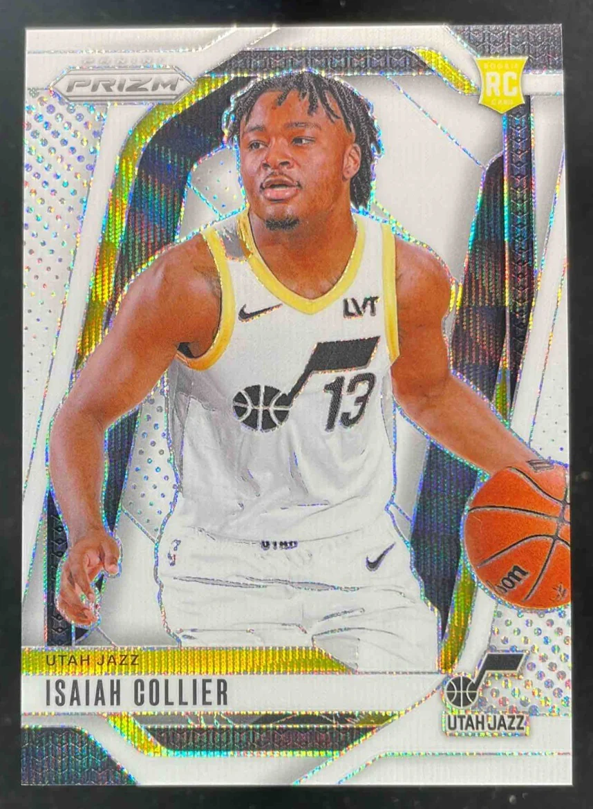 2024-25 Panini Prizm White Wave Prizm #227 Isaiah Collier RC /38