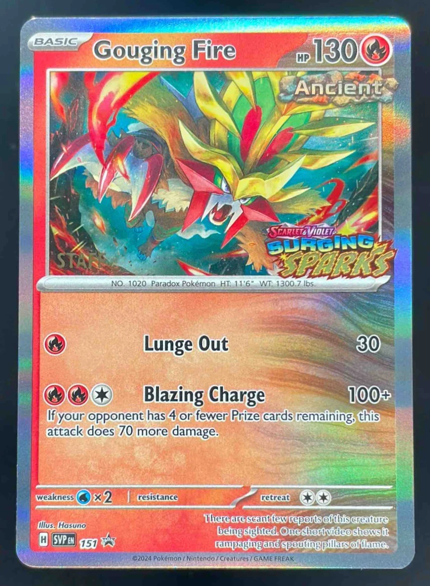 2024 Pokemon SV Black Star Promos Promos #151 Gouging Fire Staff