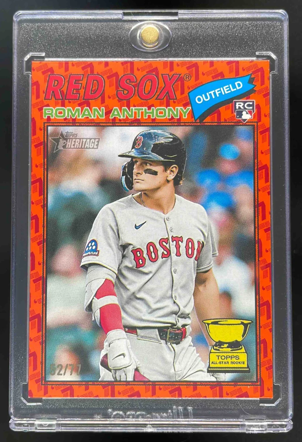 2026 Topps Heritage Color of the Year "Heritage Orange" #86 Roman Anthony RC /77